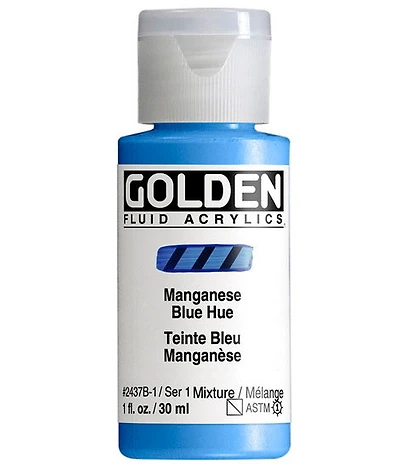 Acrylique fluide - 1 oz  bleu manganese imitation  s1