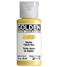 Acrylique fluide - 1 oz  jaune de naples imitation  s2