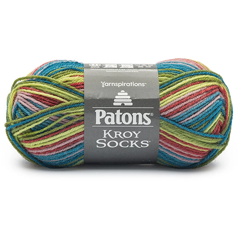 Kroy socks yarn #1 - 50g - meadow stripes