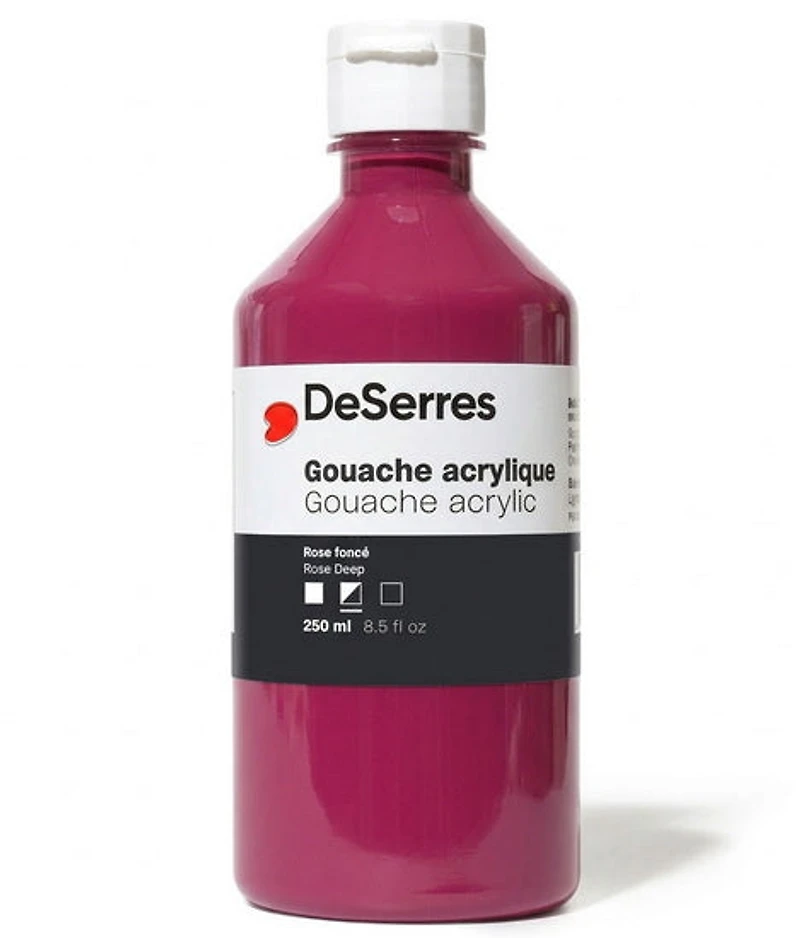Gouache acrylique rose profond - 250ml