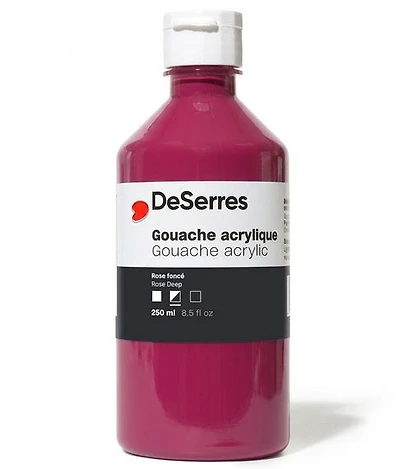 Gouache acrylique rose profond - 250ml
