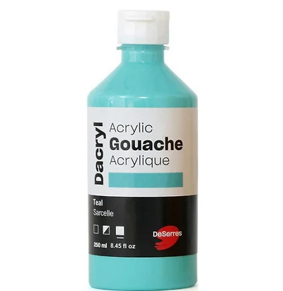 Gouache acrylique sarcelle - 250ml