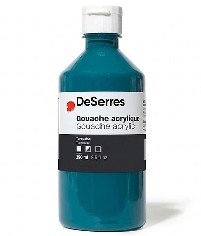 Gouache acrylique turquoise - 250ml