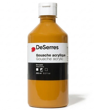 Gouache acrylique ocre jaune - 250ml