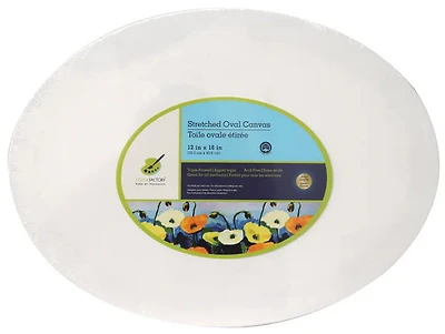 Toile ovale - 12x16po