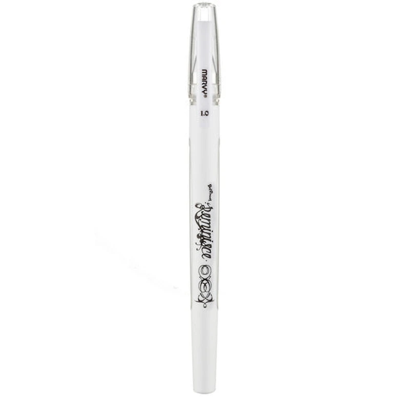 Stylo gel - reminisce - blanc