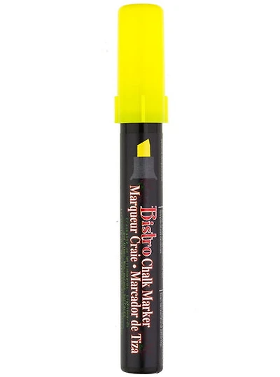 Marqueur craie - bistro - biseau - jaune fluo