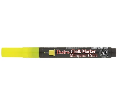 Marqueur craie - bistro - extra fin - jaune fluo