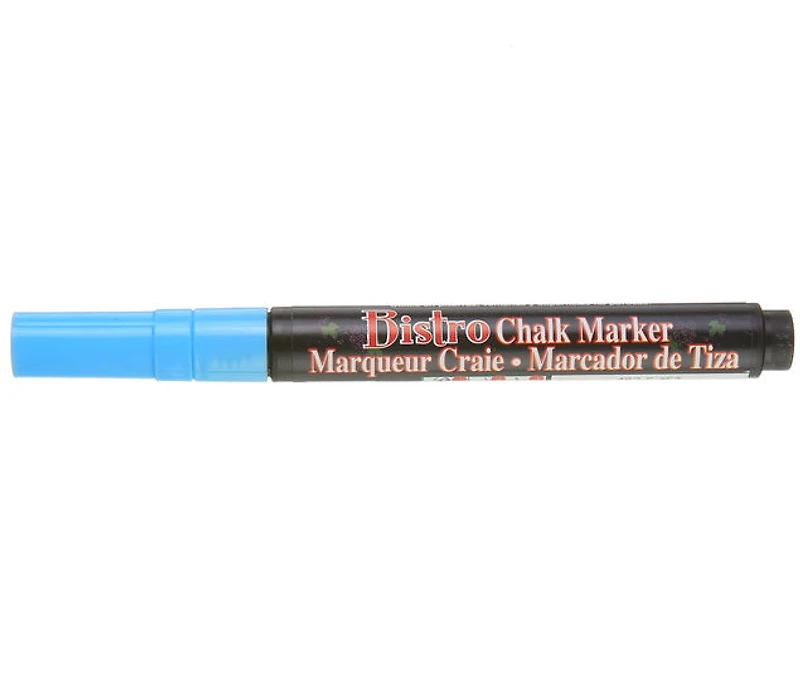 Marqueur craie - bistro - fin - bleu fluo