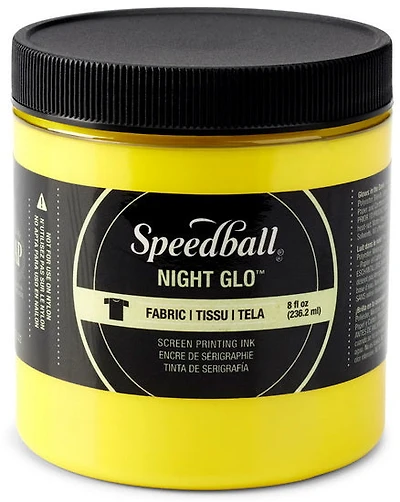 Linocut ink - night glow - yellow - 8oz