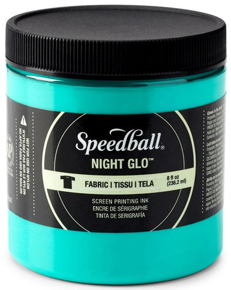 Encre linogravure - phosphorescent - vert - 8oz