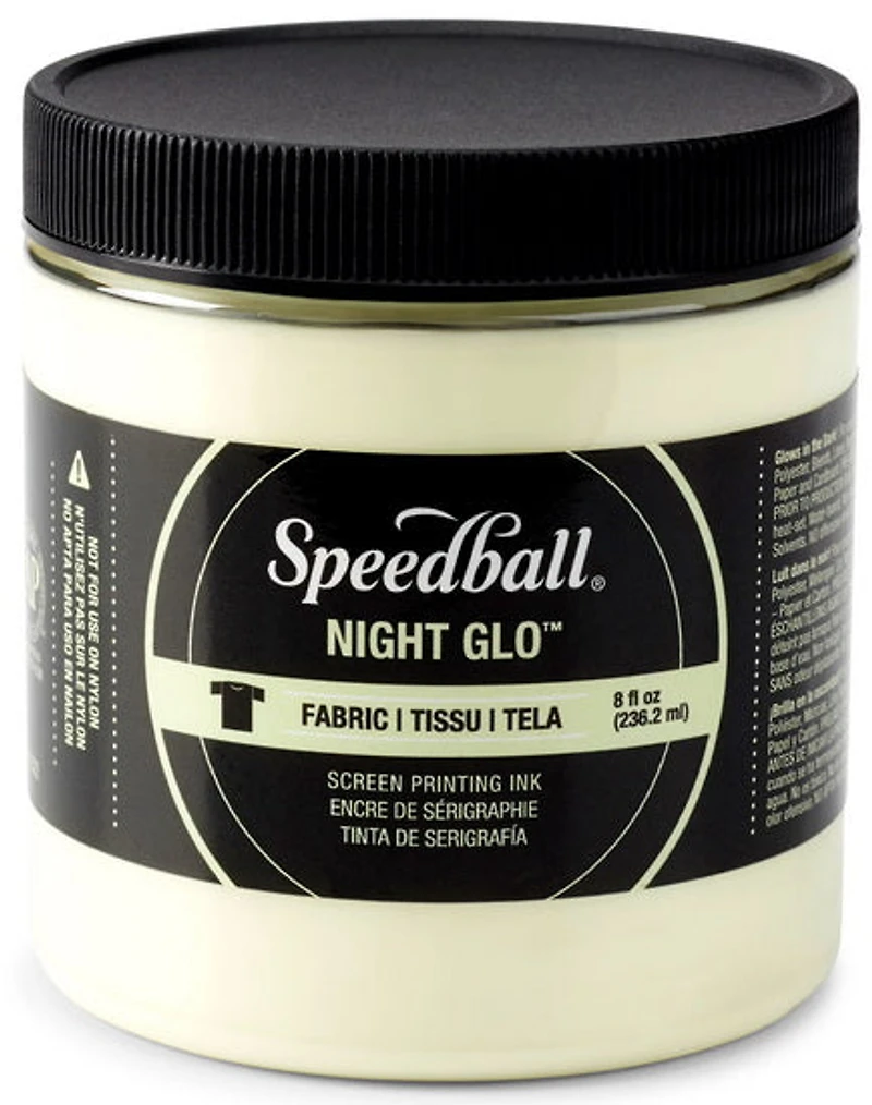 Encre linogravure - phosphorescent - blanc - 8oz