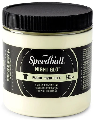 Encre linogravure - phosphorescent - blanc - 8oz