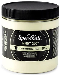 Encre linogravure - phosphorescent - blanc - 8oz