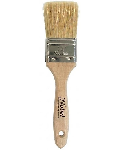 White bristle flat paintbrush 1 1/2"