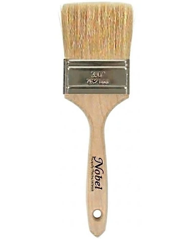 Pinceau plat en poils blancs #3