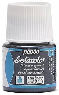 Textile paint - setacolor - 45ml - opaque - marbled jet black