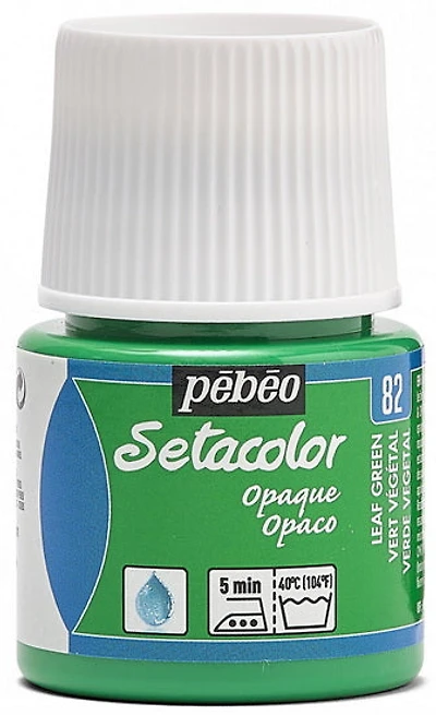 Peinture textile - setacolor - 45ml - opaque - vert feuille