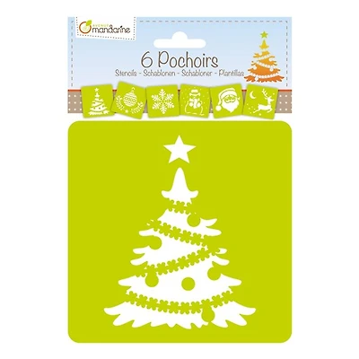 6-Pack Stencils - Christmas 1