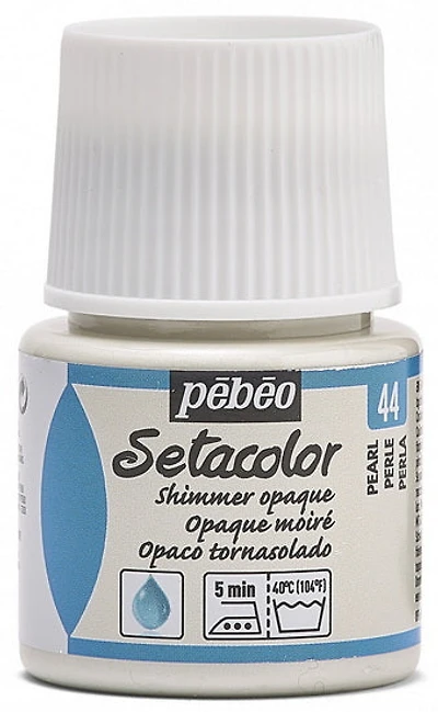 Peinture textile - setacolor - 45ml - opaque - perle moiré