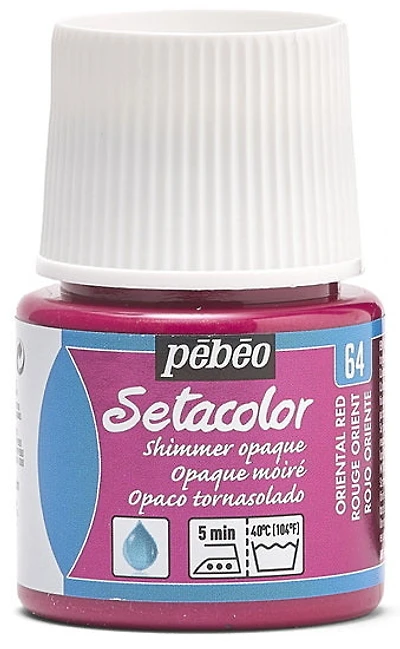 Peinture textile - setacolor - 45ml - opaque - rge orient moiré