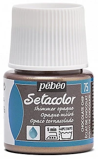 Textile paint - setacolor - 45ml - opaque - shimmer choco chip