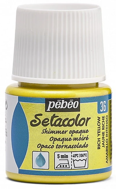 Textile paint - setacolor - 45ml - opaque - rich shimmer gold