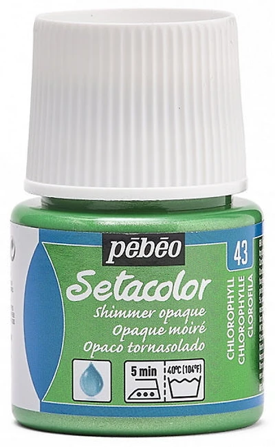 Peinture textile - setacolor - 45ml - opaque - chlorophyle moiré