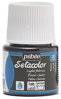 Textile paint - setacolor - 45ml - light tone - black  lake
