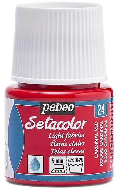 Textile paint - setacolor - 45ml - light tone - cardinal red