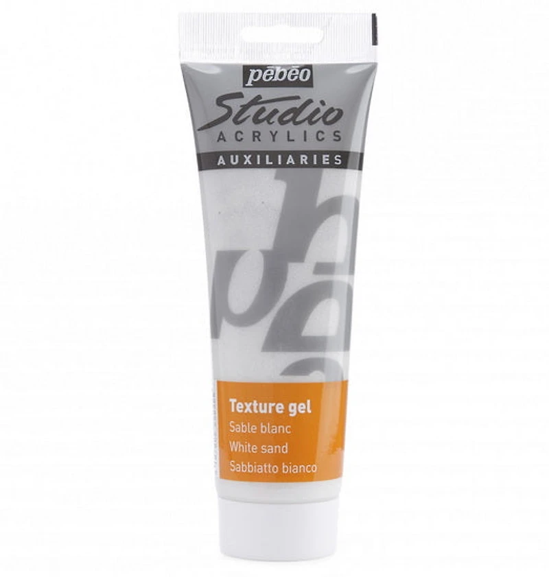 Medium de texture acrylique - gel sable - studio - 250ml - blanc