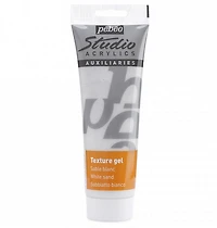 Medium de texture  acrylique - gel  sable  - studio - 250ml - blanc