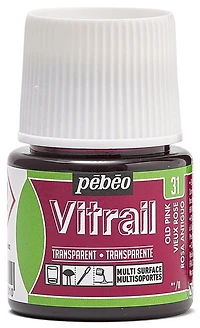 Glass paint - vitrail - 45ml - old pink
