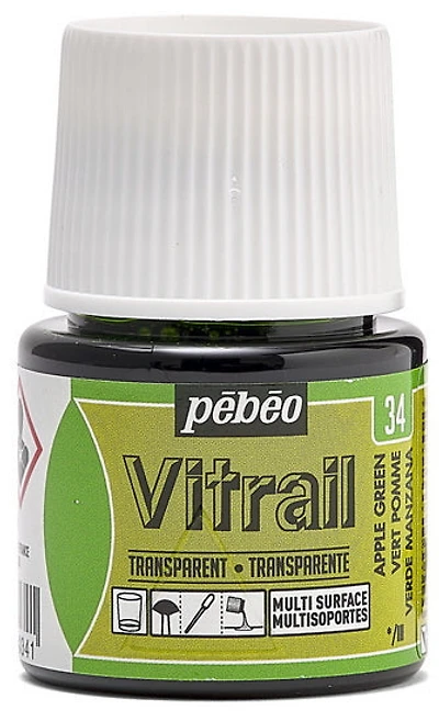 Glass paint - vitrail - 45ml - apple green