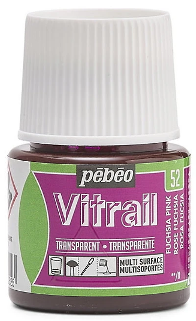 Glass paint - vitrail - 45ml - fuchsia pink