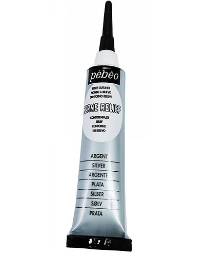 Cerne relief - vitrail - 20ml - argent