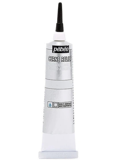 Relief outliner - vitrail - 37ml - silver
