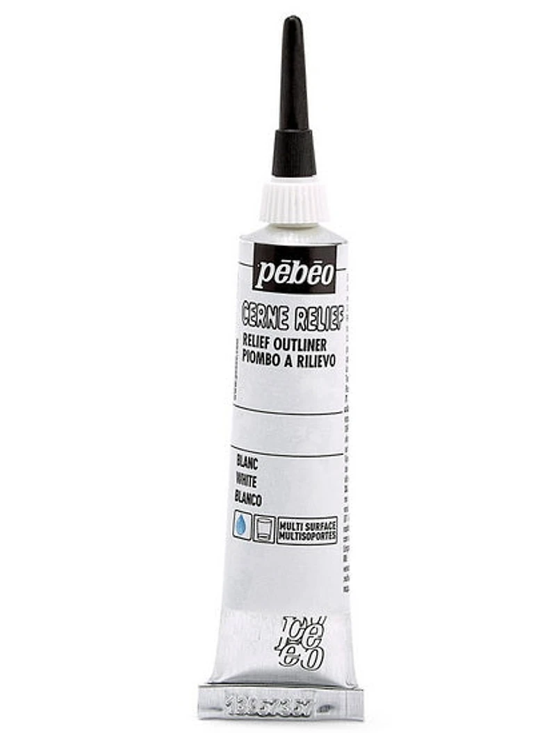 Cerne relief - vitrail - 20ml - blanc