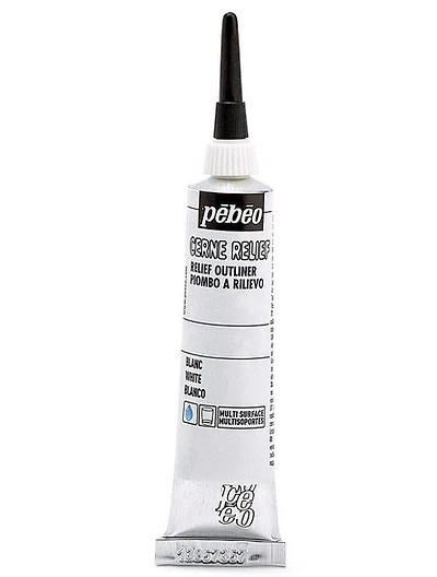 Cerne relief - vitrail - 20ml - blanc
