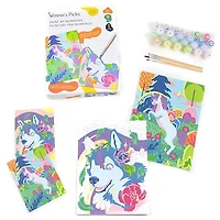Kids Paint by Number Kit - Husky & Unicorn