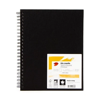 Bloc techniques mixtes  - 250gsm - 9x12 (50f)