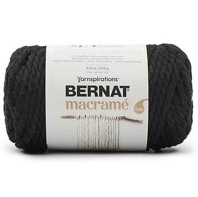 Macrame yarn #6 - 250g - black