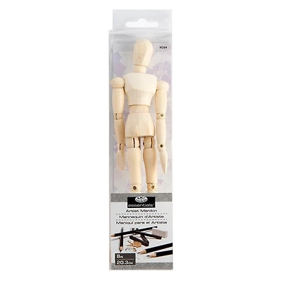 Wooden Articulated Manikin 8 In