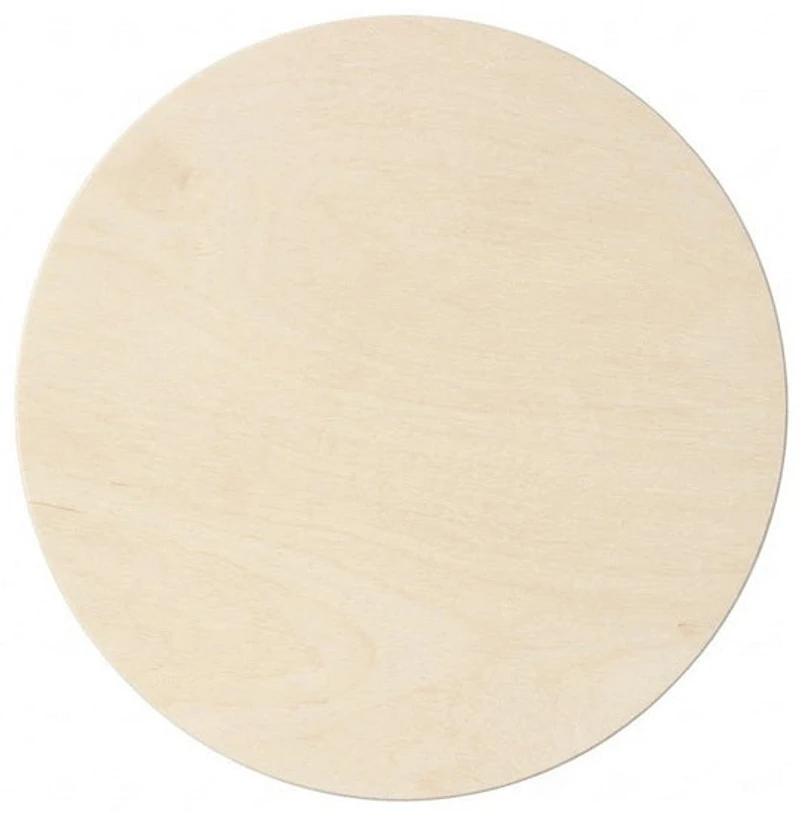 Wood panel round - 4"