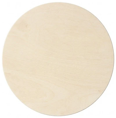 Wood panel round - 4"