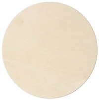 Wood panel round - 4"