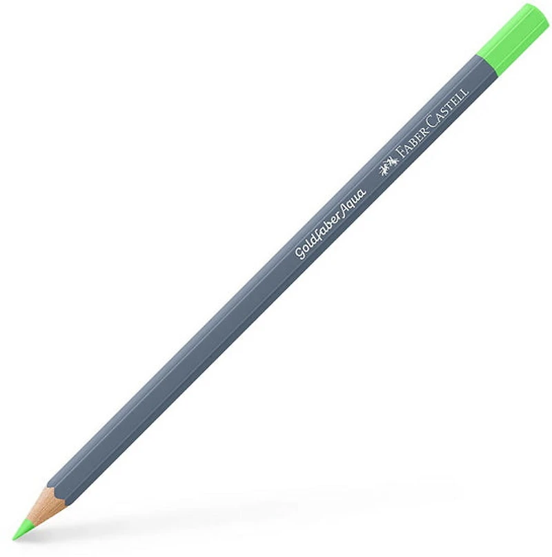 Crayon aquarellable goldfaber aqua - vert permanent pastel
