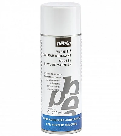 Vernis à tableau aérosol - coul. acryliques - 200ml - brillant