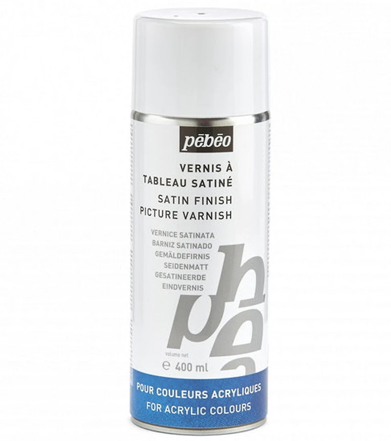 Vernis à tableau aérosol - coul. acryliques - 400ml - satin