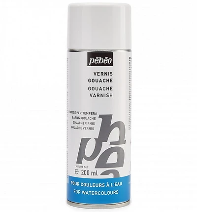 Vernis aérosol - gouache et aquarelle - 200ml - satiné